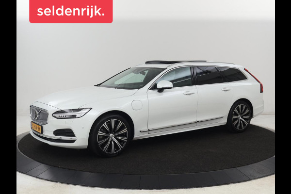Volvo V90 2.0 T6 AWD Inscription Plug In | Panoramadak | Leder | Stoel & stuurverwarming | Trekhaak | Camera | Adaptive cruise | Carplay | Achterbankverwarming | 19'' | Harman/Kardon | PHEV