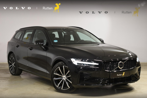 Volvo V60 T6 350PK Automaat Plug-in Hybrid AWD Plus Dark / Navigatie / Camera / Adaptieve Cruise Control / Elektrische Stoelen / Leder / LM Velgen /