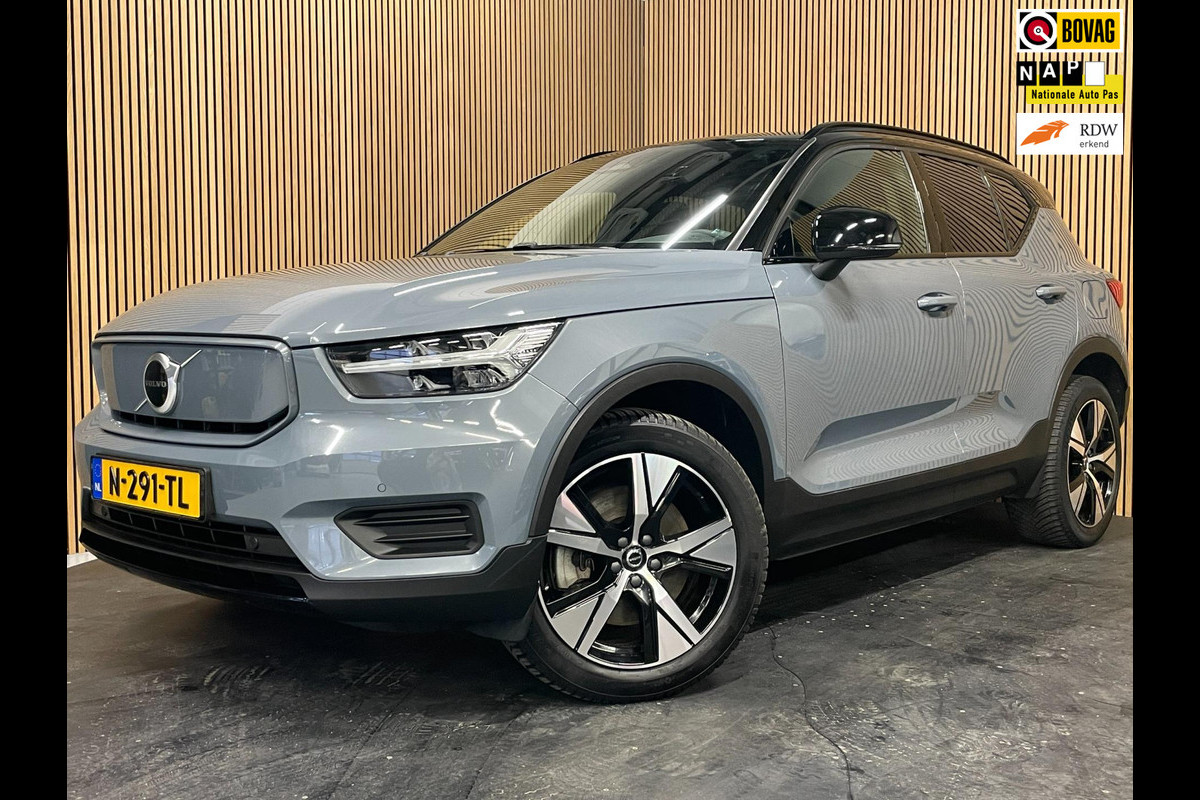 Volvo XC40 Recharge Core|90% SOH|GREY|ACC|CAMERA|APPLE CARPLAY/ANDROID AUTO|STOEL+STUURVERW|ELEK.KLEP|NL-AUTO|NAP|INCL.BTW|1e EIG|