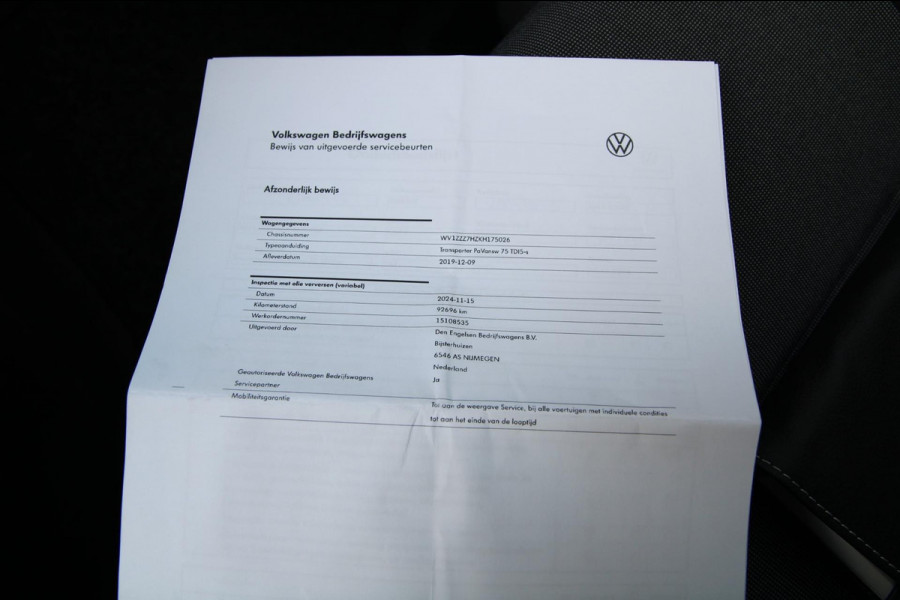 Volkswagen Transporter 2.0 TDI 102PK L1H1 Highline / Multi stuur / PDC 2x / Klep / Cruise