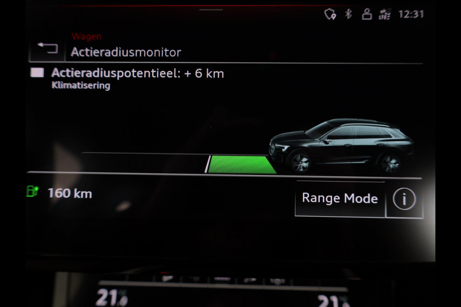 Audi e-tron 55 quattro S edition 95 kWh 408pk | Navigatie | Elektrisch verstelbare voorstoelen | Luchtvering | Parkeercamera | Matrix koplampen| SOH 100%