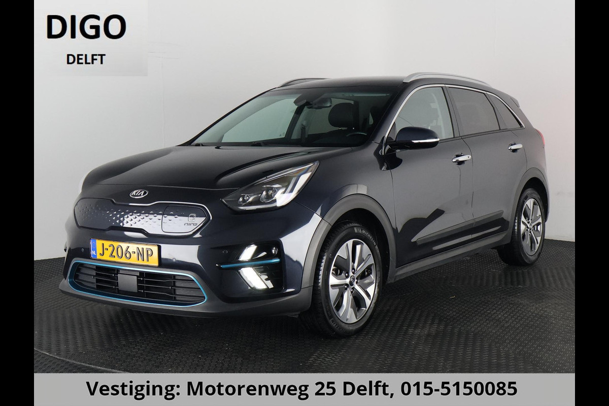 Kia e-Niro EXECUTIVELINE 64 KwH 1e EIG. ACCUTEST 100% !! WLTP 3-FASE. 204 PK . BEREIK WLTP 478 KM!! NAVI.DODEHOEK WARMTEPOMP GARANTIE TOT 9-2030**
