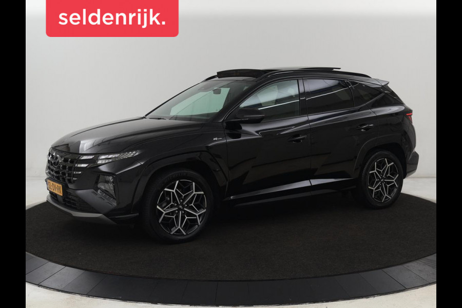 Hyundai Tucson 1.6 T-GDI PHEV N Line Sky 4WD | Panoramadak | Leder/Alcantara | Stoelverwarming | Camera | Carplay | Stuurverwarming | Keyless | Full LED | Navigatie | 19'' lichtmetalen velgen | Plug In