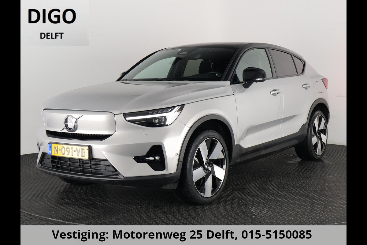 Volvo C40 RECHARGE TWIN INTRO AWD 78 KW/408 PK ACCU 92% BIJNA 2022.GARANTIE TOT 2032** 1800 KG TREKGEWICHT. PANODAK