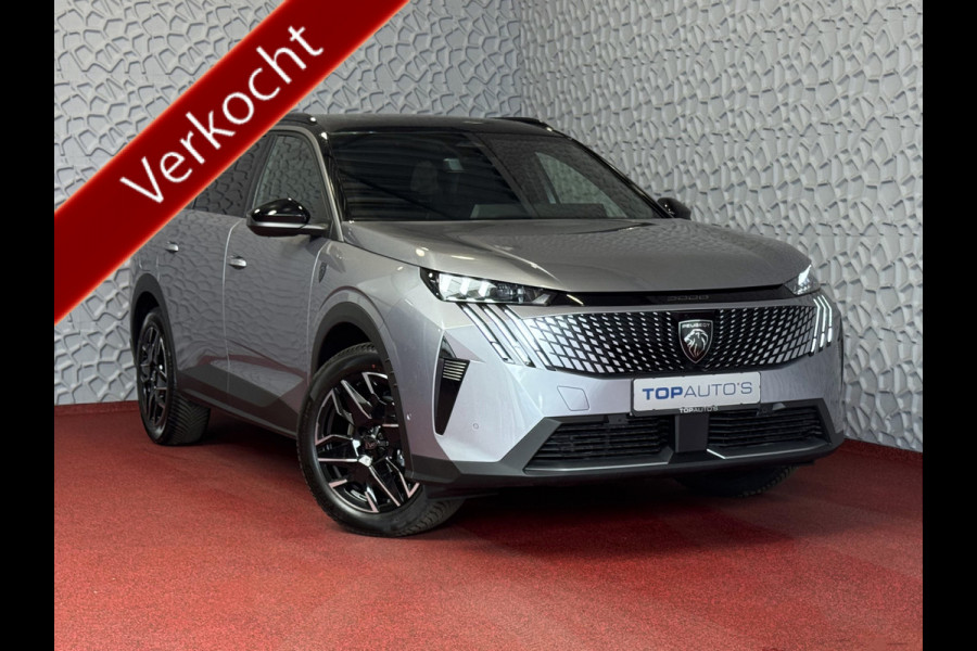 Peugeot 5008 1.2 HYBRID 145 GT GLAZENDAK 7PERS STOEL/STUUR VERW. ELEK.KLEP LED 7P 7 Persoons