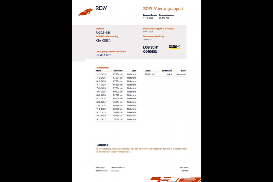 Kia Ceed Sportswagon 1.0 T-GDi DynamicLine|120PK|APPLE CARPLAY, ANDROID AUTO|CAMERA|CRUISE,CLIMA|PDC|1E EIG.|INCL.BTW|NL-AUTO|NAP|