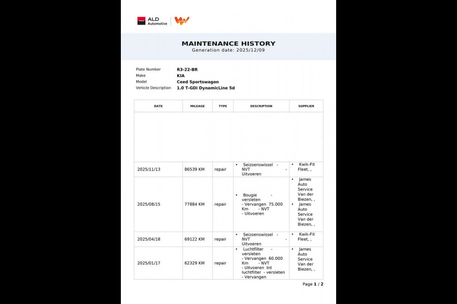 Kia Ceed Sportswagon 1.0 T-GDi DynamicLine|120PK|APPLE CARPLAY, ANDROID AUTO|CAMERA|CRUISE,CLIMA|PDC|1E EIG.|INCL.BTW|NL-AUTO|NAP|