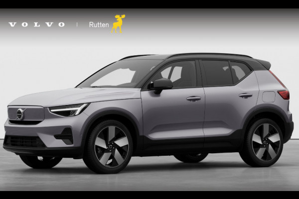 Volvo EX40 252PK Automaat Single Ext. Range Plus 82 kWh / Lounge Pakket / Extra getint glas / 360 Camera / 20'' velgen / Panoramadak / Zwart dak / Harman Kardon / Adaptieve cruise control / Getint glas / Stoel en stuurwielverwarming / parkeersensoren met 360 camera /  BLIS