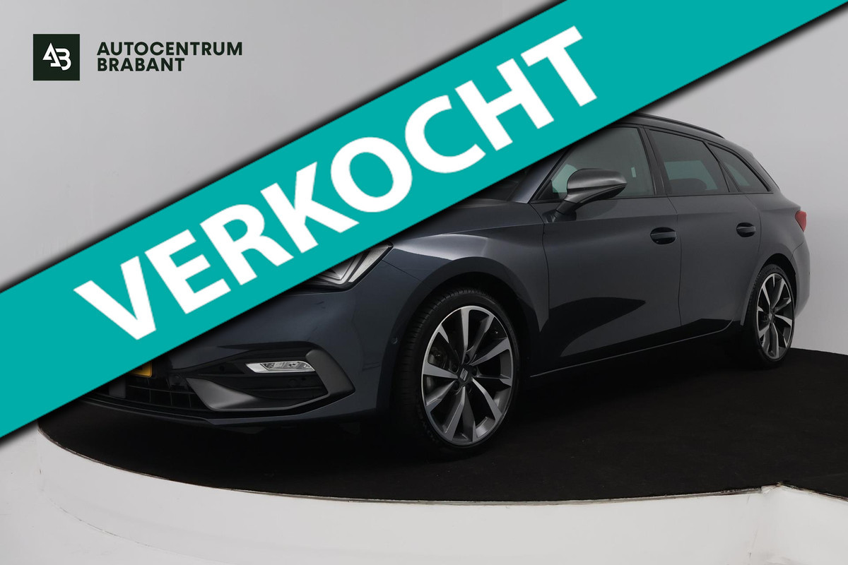 Seat Leon Sportstourer 1.5 TSI FR Business Intense (TREKHAAK, DIGITALE COCKPIT, CAMERA, SFEERVERLICHTING, PARKEERSENSOREN)