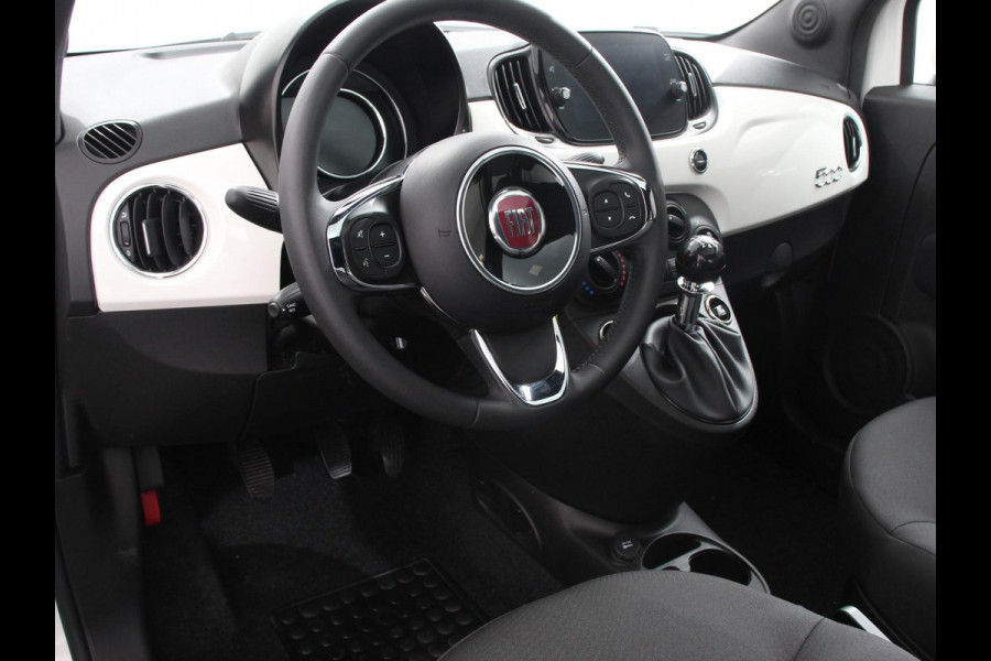 Fiat 500 1.0 Hybrid Dolcevita Finale Panorama dak Airco Cruise Control Navigatie Apple Carplay/Android Auto Dab Digitale Cockpit Parkeer Sensoren  Lichtmetalen Velgen 16" Led