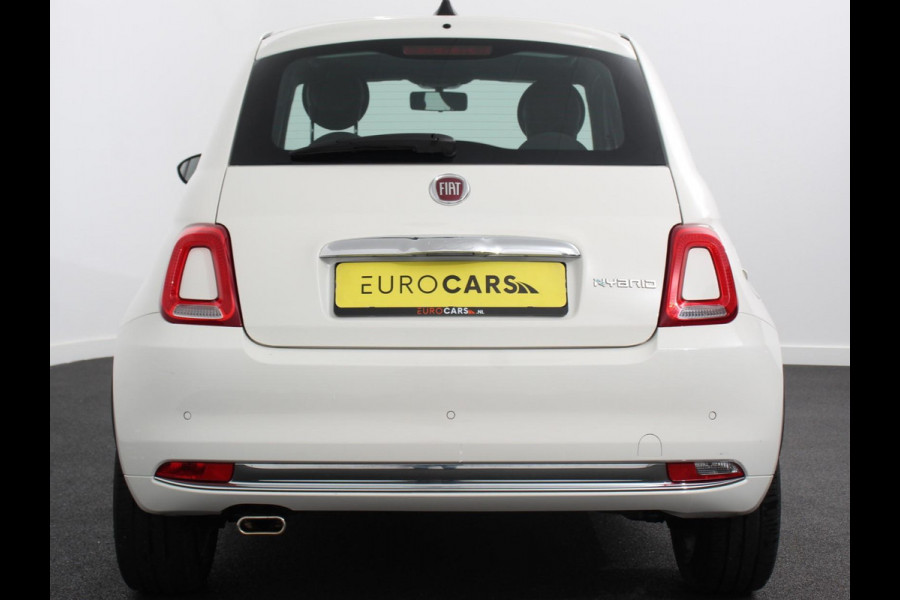 Fiat 500 1.0 Hybrid Dolcevita Finale Panorama dak Airco Cruise Control Navigatie Apple Carplay/Android Auto Dab Digitale Cockpit Parkeer Sensoren  Lichtmetalen Velgen 16" Led