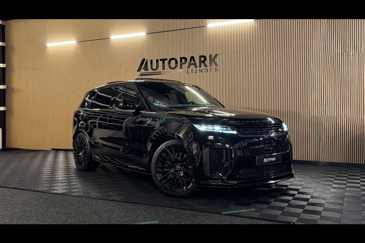 Land Rover Range Rover Sport 4.4 P635 SV Edition One Obsidian Black PANO|CARBON|MASSAGE|SOFTCLOSE|635PK|23INCH|BOMVOL!