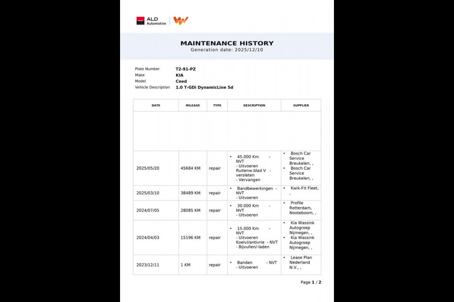Kia Ceed 1.0 T-GDi DynamicLine|120PK|APPLE CARPLAY/ANDROID AUTO|CAMERA|CRUISE,CLIMATE CONTROL|PDC|1E EIG.|INCL.BTW|NL-AUTO|NAP|