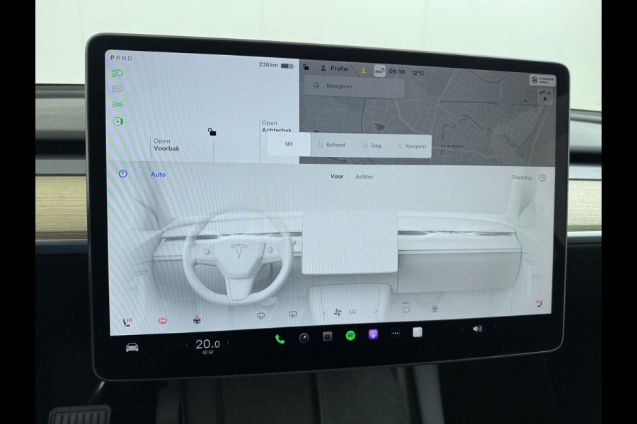Tesla Model Y LFP-Accu SOH 97% Leder Lmv 20" Warmtepomp Camera's Panormadak Adap.Cruise Navi RWD Ecc Autopilot Stoel+Stuur+Achterbank Verwarming Elek.Achterklep Dodehoek detector Draadloze telefoonlader Origineel Nederlandse Auto