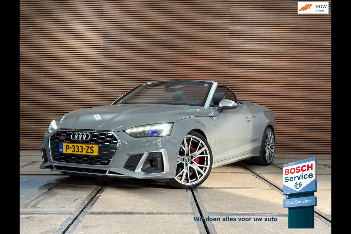 Audi S5 Cabriolet 3.0 TFSI A5 quattro 354 PK | B&O | 20' inch | RS Stoelen Leder/Alcantara | Massage | Adaptive Cruise
