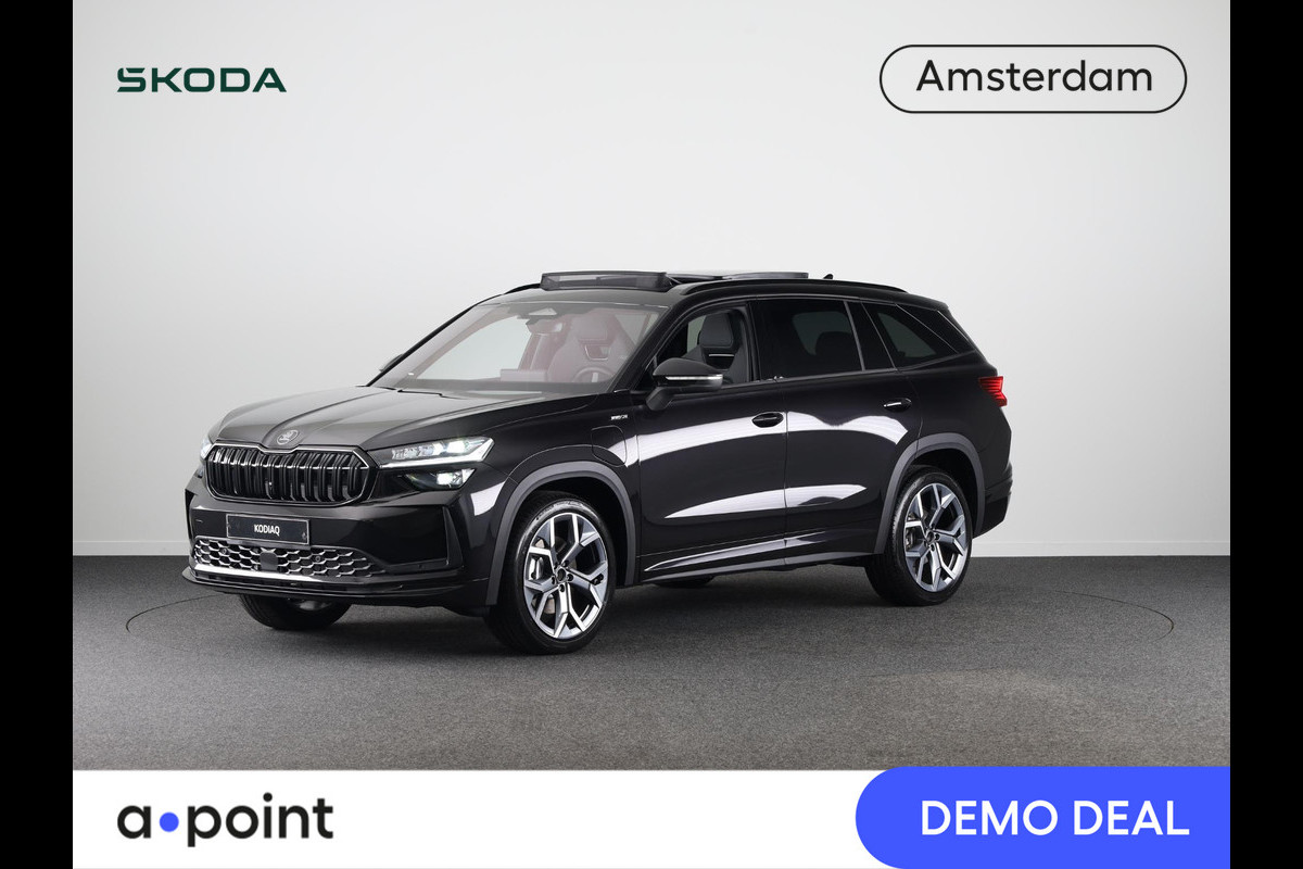 Škoda Kodiaq Sportline Business PHEV 1.5 TSI 204 pk 6 versn. DSG| Dynamic Chassis Control | Comfort Pakket | Panoramadak | Verwarmbare voorruit | Winter pakket | 20 inch | Canton Sound