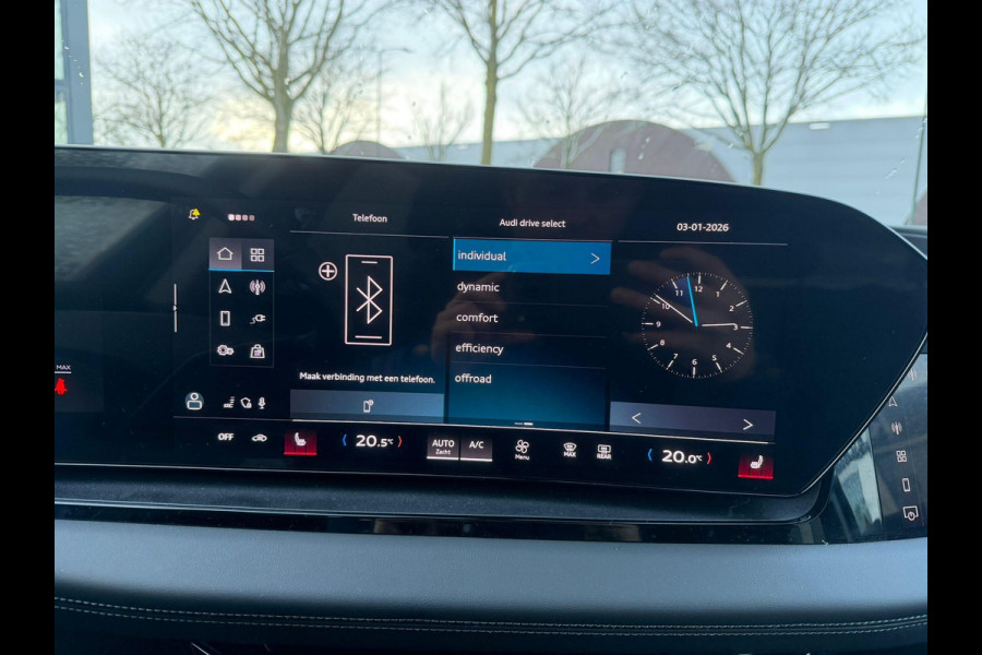 Audi Q6 e-tron Advanced edition 100 kWh FABRIEKSGARANTIE| BANG & OLUFSEN| SFEERVERLICHTING| HEAD-UP| STUURVERWARMING| ACHTERBANK VERWARMD| ELEK. TREKHAAK