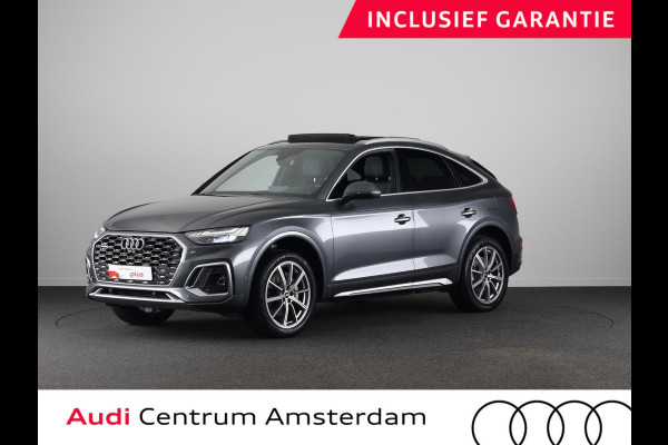 Audi Q5 Sportback 50 TFSI e S edition 299 pk S-tronic | Navigatie | Panoramadak | Trekhaak (wegklapbaar) | Parkeersensoren (Park assist) | Rondomzicht camera | Stoelverwarming v/a | S-Line |
