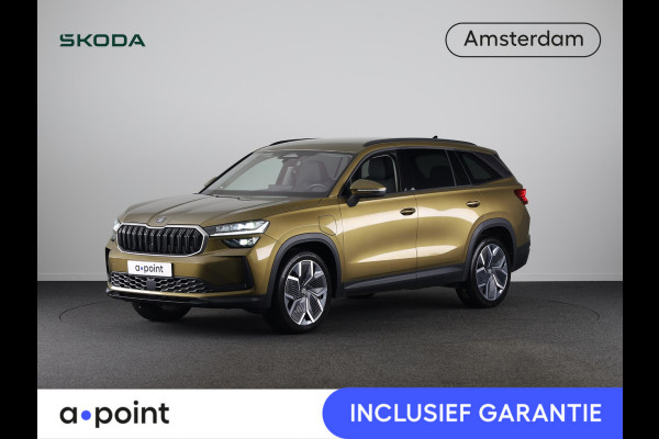Škoda Kodiaq 1.5 TSI PHEV Business Edition 204 pk Automaat (DSG) | Verlengde garantie | Navigatie | Trekhaak (wegklapbaar) | Parkeersensoren | Achteruitrijcamera | Lederen bekleding | Stoelverwarming v/a |