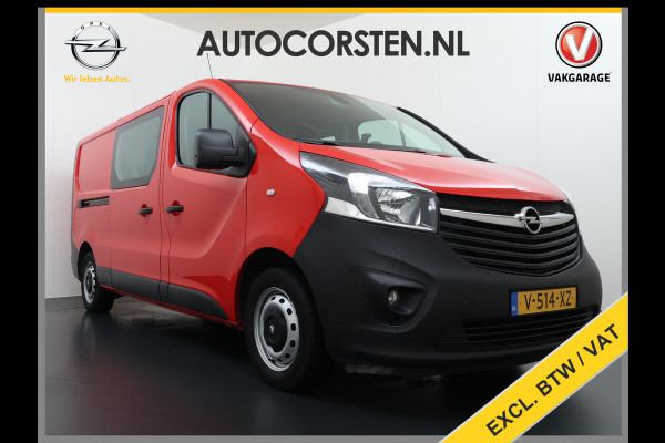 Opel Vivaro D 126PKDubbele Cabine 5-Persoons L2H1 Trekhaak Camera Navi Airco Cruise Control Pdc Sport EcoFlex 1.6CDTI Euro 6 Betonplex Vloer Wandbetimmering Schuifdeur 1e Eigenaar Origineel Nederlandse Auto