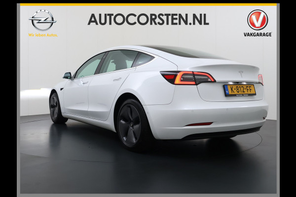 Tesla Model 3 SR+ 325PK Trekhaak Lmv 18" AutoPilot FSD Leder Pano-dak Adaptive-Cruise Camera's Elektr.-Stuur+Stoelen+Spiegels+Geheugen+Easy-En SOH 92% Navi LED Comfortstoelen ACC DAB Voorverwarmen interieur via App Keyless One-Pedal-Drive 1e Eigenaar Origineel Nederlandse Auto