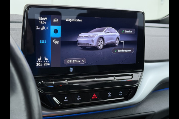 Volkswagen ID.4 Pro 77kWh SOH 95% Trekhaak 19" Adap.Cruise Apple Carplay Android Auto Navi Ecc Pdc Stoel+Stuurverwarming Lmv Led Comfort Pakket Bluetooth 1e Eigenaar Origineel Nederlandse Auto 1.000 KG trekvermogen