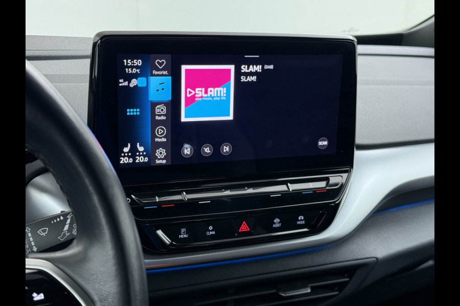 Volkswagen ID.4 Pro 77kWh SOH 95% Trekhaak 19" Adap.Cruise Apple Carplay Android Auto Navi Ecc Pdc Stoel+Stuurverwarming Lmv Led Comfort Pakket Bluetooth 1e Eigenaar Origineel Nederlandse Auto 1.000 KG trekvermogen