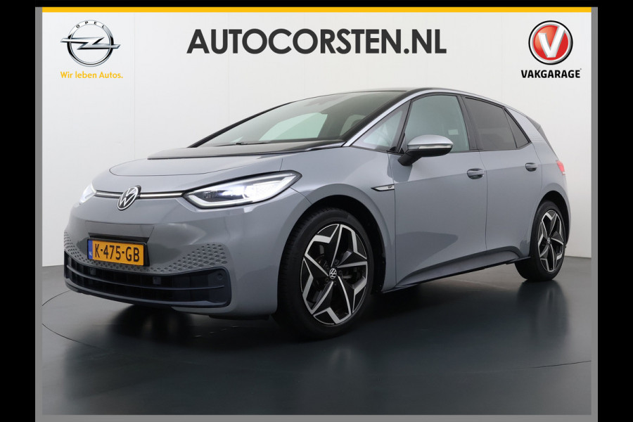 Volkswagen ID.3 First Plus 58kWh Navi-Pro Adap.Cruise Camera Lmv 19" Ecc Apple Carplay Android Auto SOH 91% Stoel+Stuurverwarming Lmv Matrix led Privacy Glas Keyless Rijstrooksensor Origineel Nederlandse Auto
