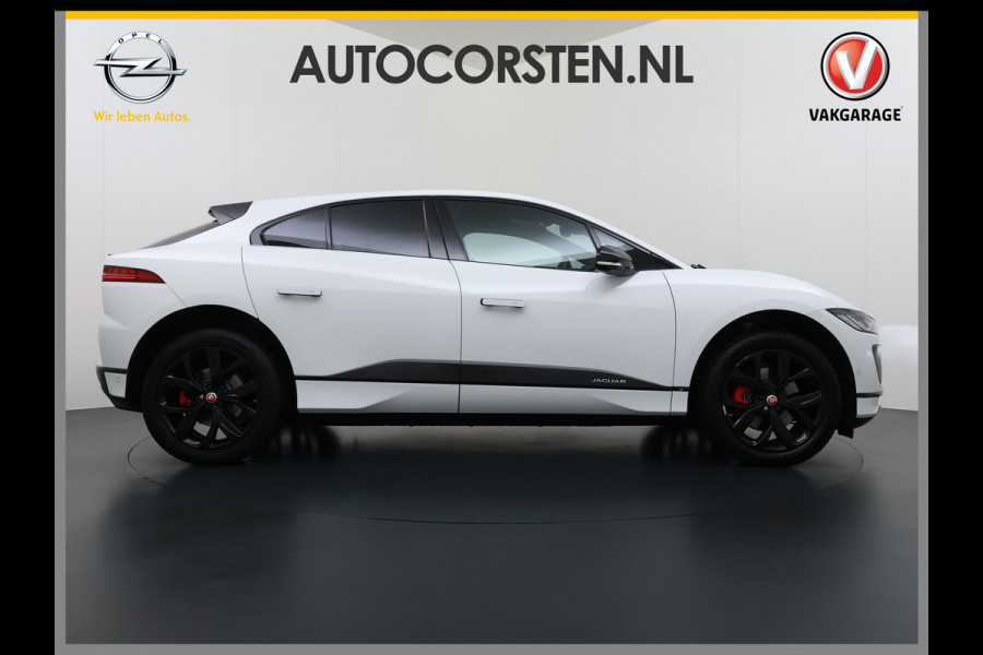 Jaguar I-PACE EV320PK 90kWh Leer Pano-Dak 360°Camera 20"LM Meridian™-Sound Apple Carplay Android Navi Ecc Pdc S Business Pack Keyless Stoelverwarming Rode-Remklauwen Elek.Achterklep Led Privacy Glas Cruise Control Rijstrooksensor Origineel Nederlandse Auto Dealeronderhouden 3 FASE LADEN 320pk 500Nm
