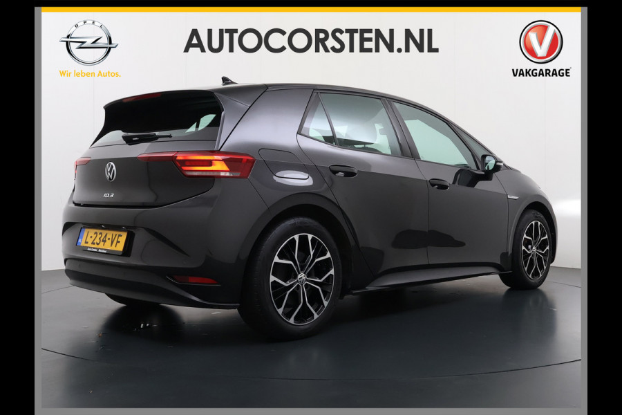Volkswagen ID.3 Pro 58kWh Apple Carplay Android Adap.Cruise App-Connect SOH 92% Navi Ecc Pdc-a+v Voorklimatisering Stoelverwarming Bordherkenning Lane-Assist Lmv Led Rijstrooksensor Origineel Nederlandse Auto 1e eigenaar