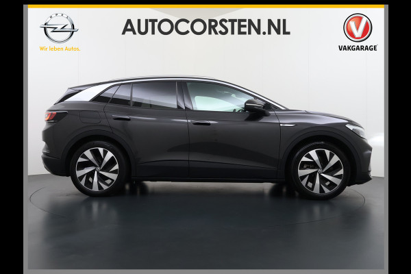 Volkswagen ID.4 204pk 1st 77kWh Trekhaak Leer/Alcantara Adap.Cruise Camera Warmtepomp Apple Carplay Android Navi Ecc Pdc-a+v Lmv 20" Stoelverwarming Led Bordherkenning Voor-Klimatisering Semi-Autopilot  Elektrisch-Wegklapbare Trekhaak App-Connect  E-sound Front-Assist Origineel Nederlandse Auto SOH 86%