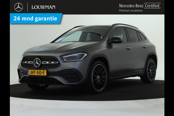 Mercedes-Benz GLA 250 e AMG Plug-In Hybride AMG Line | Night Pakket | 19 Inch AMG Velgen | Memory voorstoelen | Sfeerverlichting. Inclusief 24 maanden MB Certified garantie voor Europa.