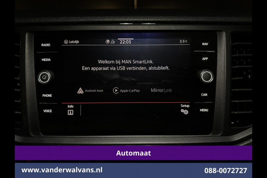 MAN TGE 2.0 141pk Automaat L3H3 (L2H2) Euro6 Airco | Navigatie | Camera | Cruisecontrol | Apple Carplay Android Auto, Chauffeursstoel, Parkeersensoren, Bijrijdersbank