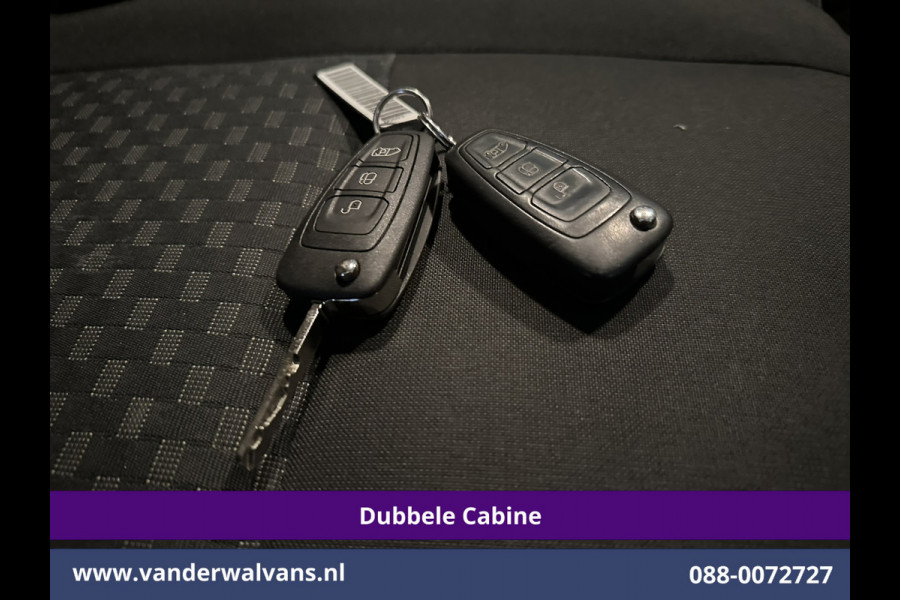 Ford Transit Custom 2.0 TDCI 131pk L2H1 Dubbele Cabine Euro6 Airco | 6-Zits | Navigatie | LED | Apple Carplay | Cruisecontrol Android Auto, Parkeersensoren, Stoelverwarming, Verwarmde voorruit, 2800kg trekvermogen