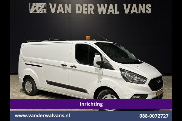 Ford Transit Custom 2.0 TDCI 130pk L2H1 Inrichting Euro6 Airco | Camera | Apple Carplay | LED | 2800kg Trekhaak | Cruisecontrol Android Auto, Stoelverwarming, Verwarmde voorruit, Parkeersensoren, Bijrijdersbank, Achterklep