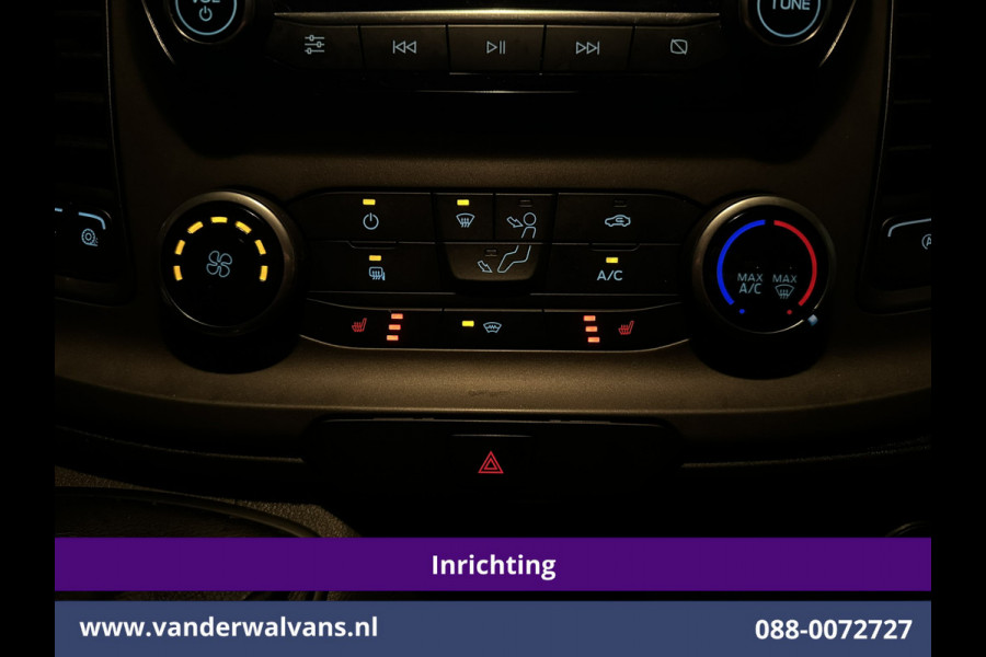 Ford Transit Custom 2.0 TDCI 130pk L2H1 Inrichting Euro6 Airco | Camera | Apple Carplay | LED | 2800kg Trekhaak | Cruisecontrol Android Auto, Stoelverwarming, Verwarmde voorruit, Parkeersensoren, Bijrijdersbank, Achterklep