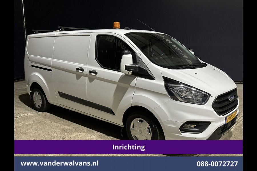 Ford Transit Custom 2.0 TDCI 130pk L2H1 Inrichting Euro6 Airco | Camera | Apple Carplay | LED | 2800kg Trekhaak | Cruisecontrol Android Auto, Stoelverwarming, Verwarmde voorruit, Parkeersensoren, Bijrijdersbank, Achterklep