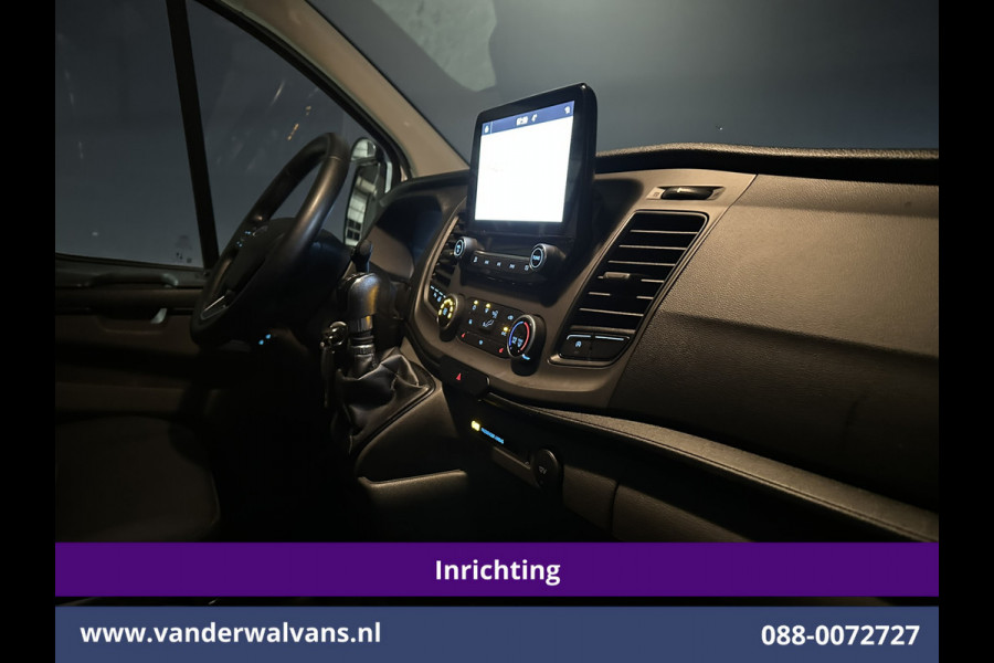Ford Transit Custom 2.0 TDCI 130pk L2H1 Inrichting Euro6 Airco | Camera | Apple Carplay | LED | 2800kg Trekhaak | Cruisecontrol Android Auto, Stoelverwarming, Verwarmde voorruit, Parkeersensoren, Bijrijdersbank, Achterklep