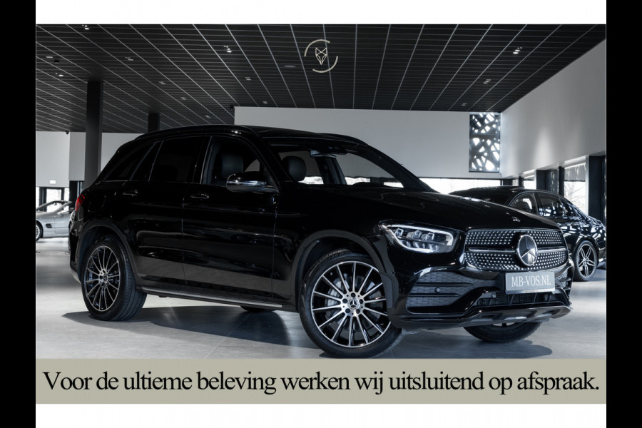 Mercedes-Benz GLC 200 4-M AMG Night|Panorama|20"|Trekhaak|MBUX|Spoorpakket|Sfeerverlichting|Treeplanken|New Service