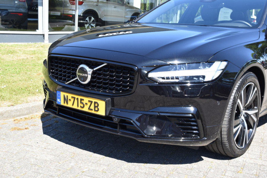 Volvo V90 T8 AWD 390PK Plug-in Hybrid R-Design | HUD | H&K | Trekhaak | Luchtvering | 360 camera | 19"LMV |
