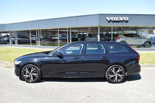 Volvo V90 T8 AWD 390PK Plug-in Hybrid R-Design | HUD | H&K | Trekhaak | Luchtvering | 360 camera | 19"LMV |