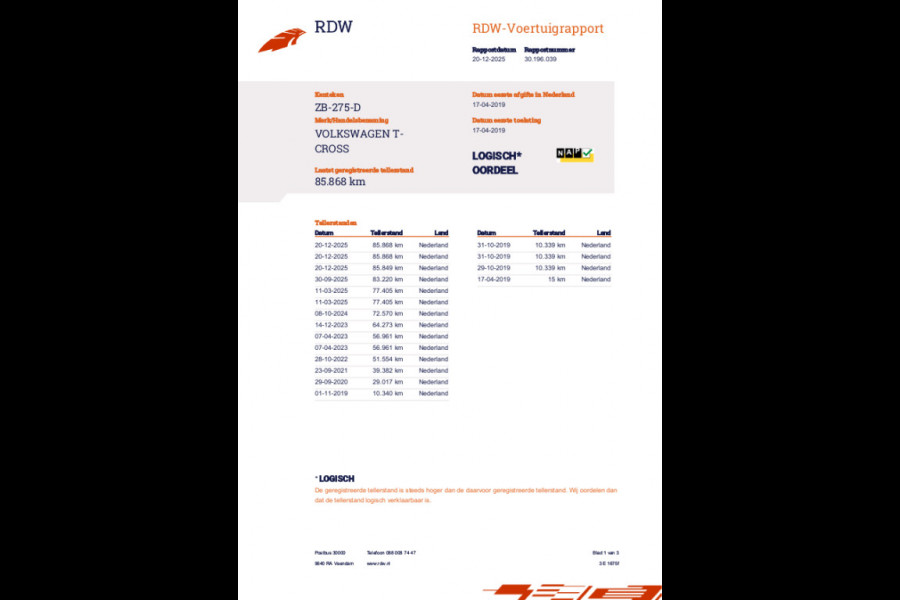 Volkswagen T-Cross 1.0 TSI Life, 1e eigenaar, NAP, CarPlay, Navi