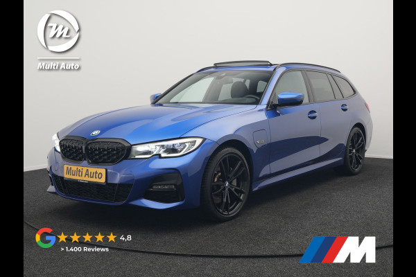 BMW 3 Serie Touring 330e M Sport Plug in Hybrid 293pk Dealer O.H PHEV | Panodak | Adaptive Onderstel | Laser LED | Alcantara Sportstoelen Memory | Head Up | Camera | 19"L.M | Keyless | Apple Carplay | Navigatie | Virtual | DAB |