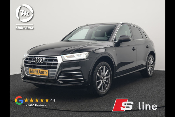 Audi Q5 50 TFSI e quattro S Line Plug In Hybrid 300pk Dealer O.H PHEV | Camera | Keyless | Sportstoelen Verwarmd | S Sportstuur | Navigatie Plus | Apple Carplay | Virtual | DAB | 20"L.M |