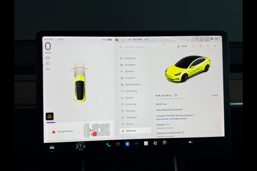 Tesla Model 3 Standard RWD Plus 60 kWh 92% SOH Autopilot