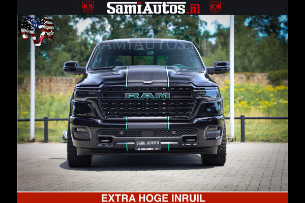 Dodge Ram 1500 Limited Night High Output 540HP 706Nm | Massage + Full Option | De Meest Luxe en Volle Pick-Up in zijn Klasse | Comfortabele Dubbele Cabine met Royale 5 Zitplaatsen | BPM vrij | Nu Leverbaar uit Voorraad | Voorraad Nr 2320 - 5138