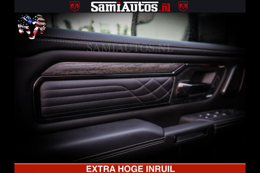 Dodge Ram 1500 Limited Night High Output 540HP 706Nm | Massage + Full Option | De Meest Luxe en Volle Pick-Up in zijn Klasse | Comfortabele Dubbele Cabine met Royale 5 Zitplaatsen | BPM vrij | Nu Leverbaar uit Voorraad | Voorraad Nr 2320 - 5138