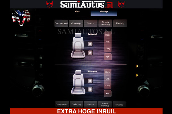 Dodge Ram 1500 Limited Night High Output 540HP 706Nm | Massage + Full Option | De Meest Luxe en Volle Pick-Up in zijn Klasse | Comfortabele Dubbele Cabine met Royale 5 Zitplaatsen | BPM vrij | Nu Leverbaar uit Voorraad | Voorraad Nr 2320 - 5138