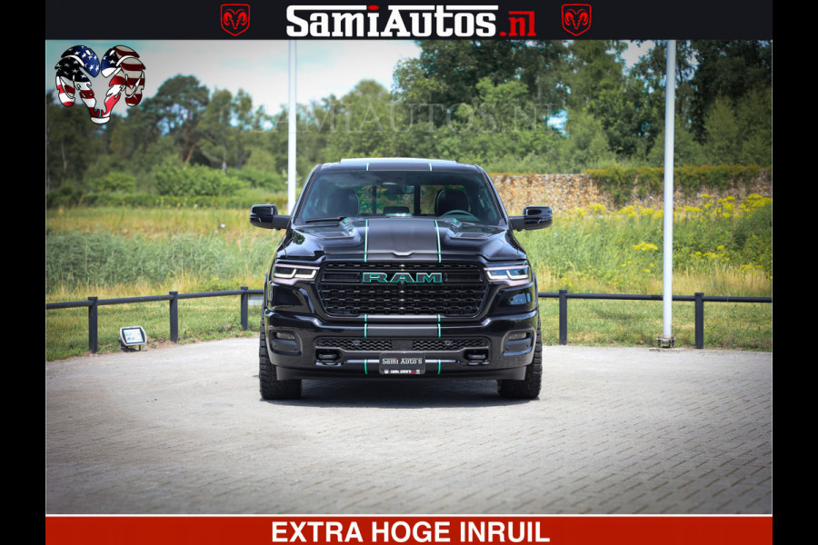 Dodge Ram 1500 Limited Night High Output 540HP 706Nm | Massage + Full Option | De Meest Luxe en Volle Pick-Up in zijn Klasse | Comfortabele Dubbele Cabine met Royale 5 Zitplaatsen | BPM vrij | Nu Leverbaar uit Voorraad | Voorraad Nr 2320 - 5138