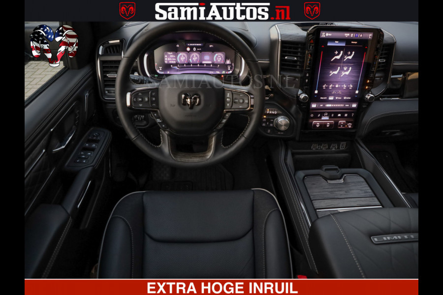 Dodge Ram 1500 Limited Night High Output 540HP 706Nm | Massage + Full Option | De Meest Luxe en Volle Pick-Up in zijn Klasse | Comfortabele Dubbele Cabine met Royale 5 Zitplaatsen | BPM vrij | Nu Leverbaar uit Voorraad | Voorraad Nr 2320 - 5138